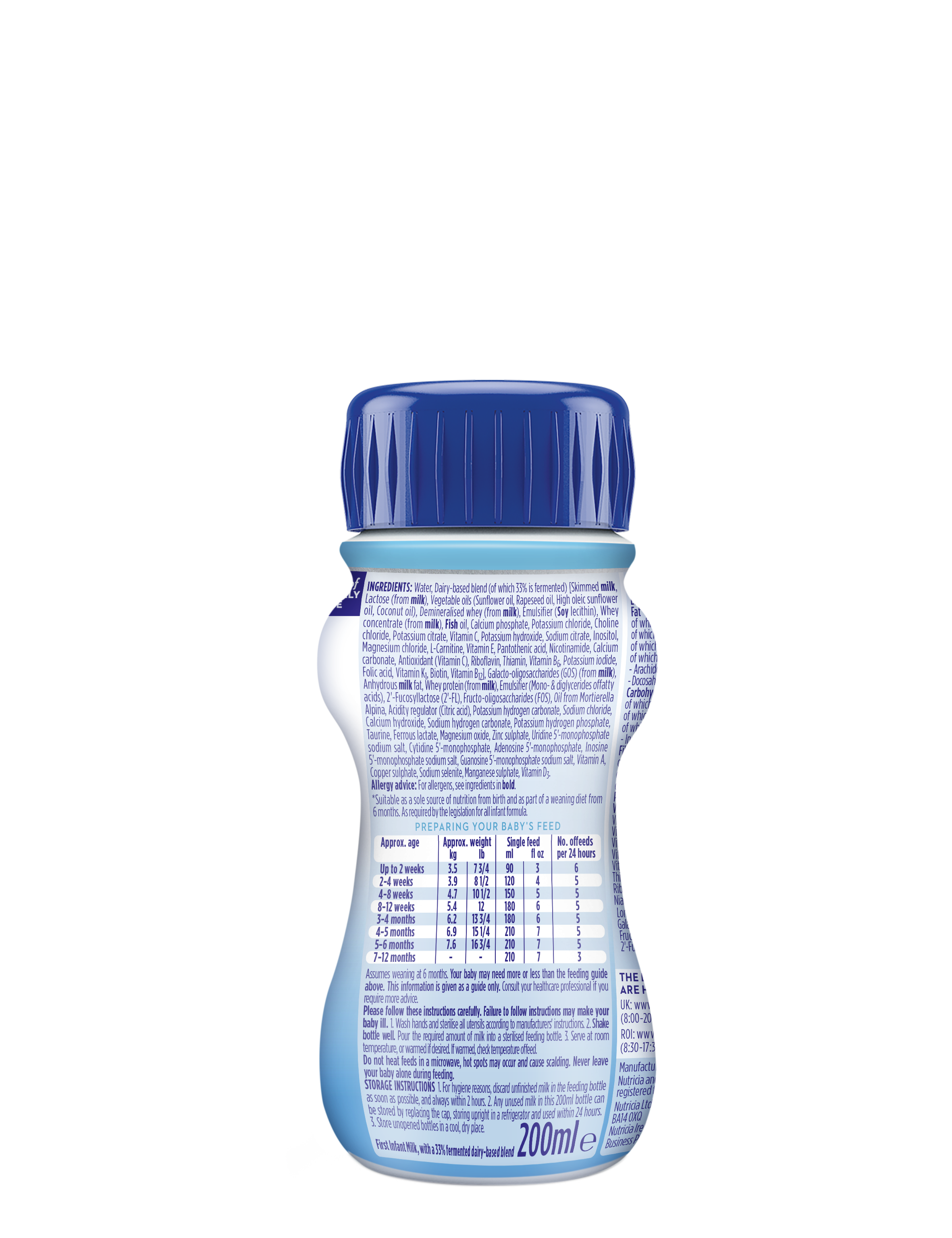 Aptamil® Advanced First Infant Milk 200ml Bottle
